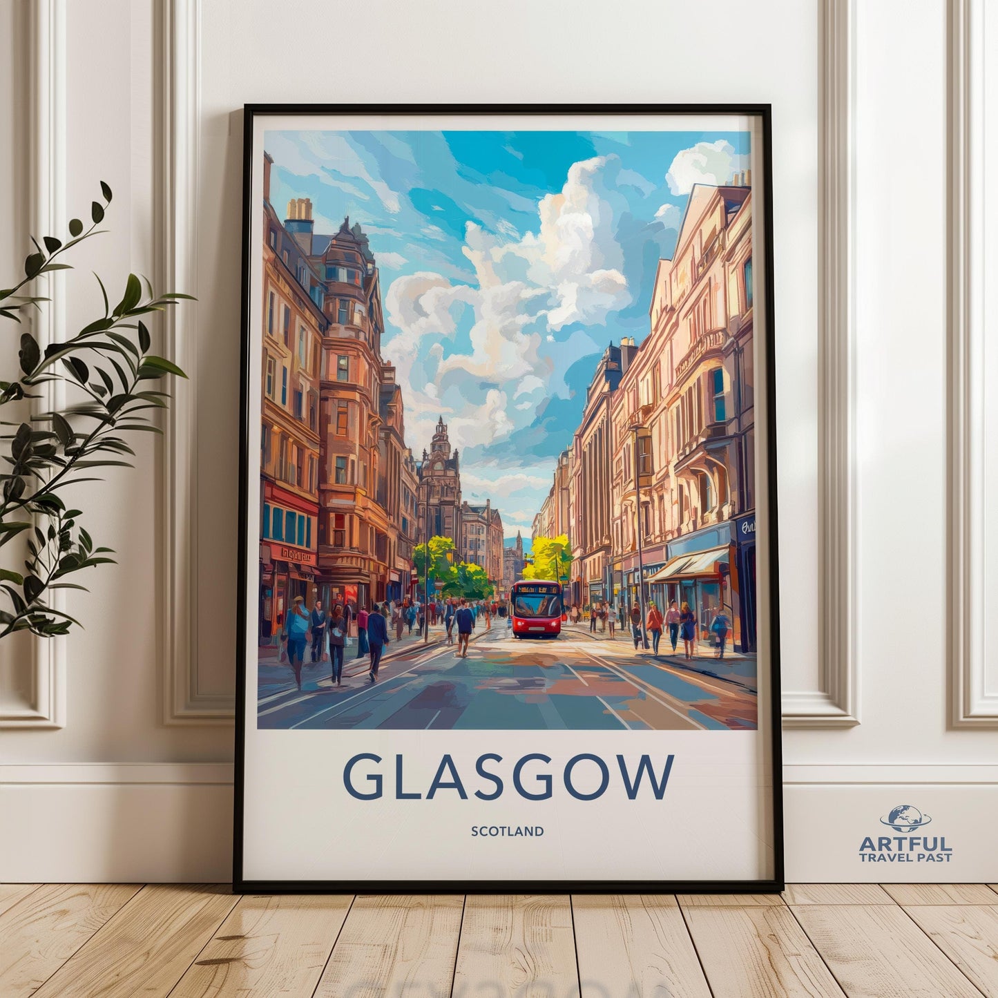 Glasgow Poster - Scotland Wall Art
