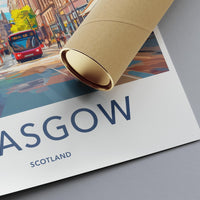 Glasgow Poster - Scotland Wall Art
