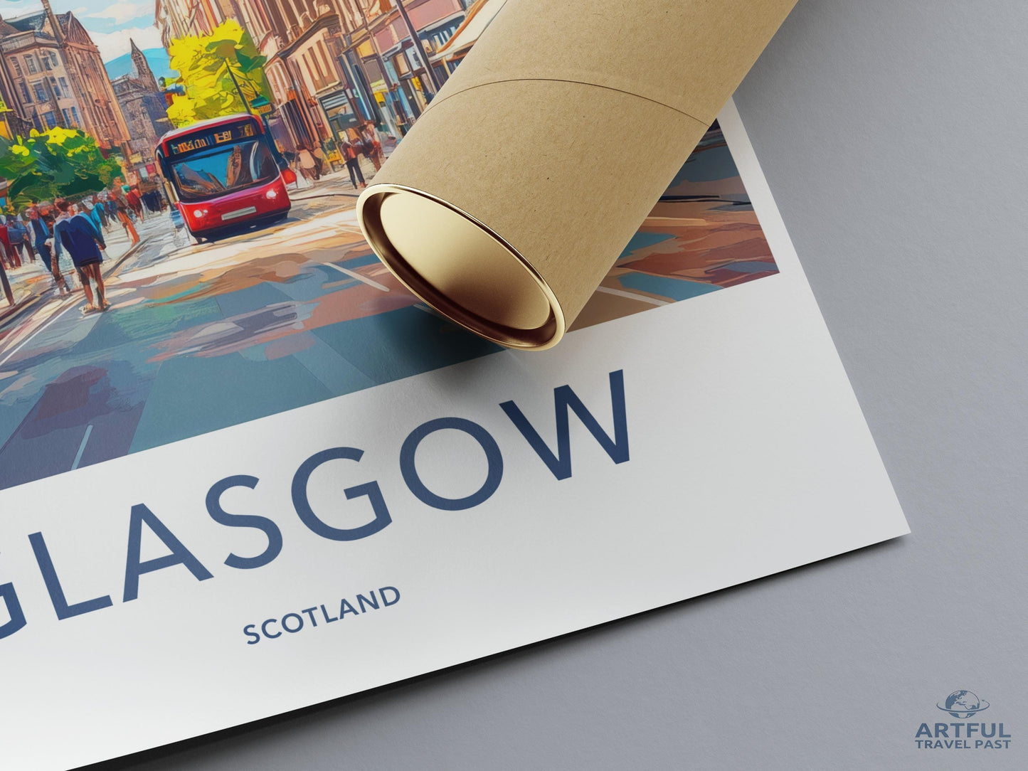 Glasgow Poster - Scotland Wall Art