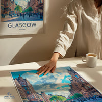 Glasgow Poster - Scotland Wall Art