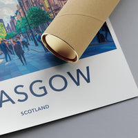 Glasgow Poster - Scotland Wall Art