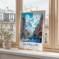 Glasgow Poster - Scotland Wall Art