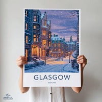 Glasgow Poster - Scotland Wall Art