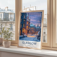 Glasgow Poster - Scotland Wall Art