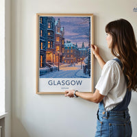 Glasgow Poster - Scotland Wall Art