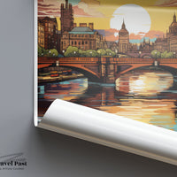 Glasgow Poster | Scotland Wall Art | UK Decor