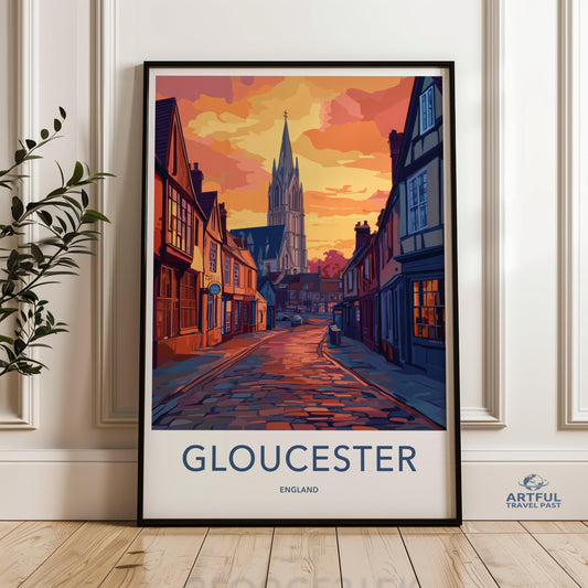 Gloucester Poster - England Wall Art