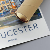 Gloucester Poster | England Wall Art | UK Decor