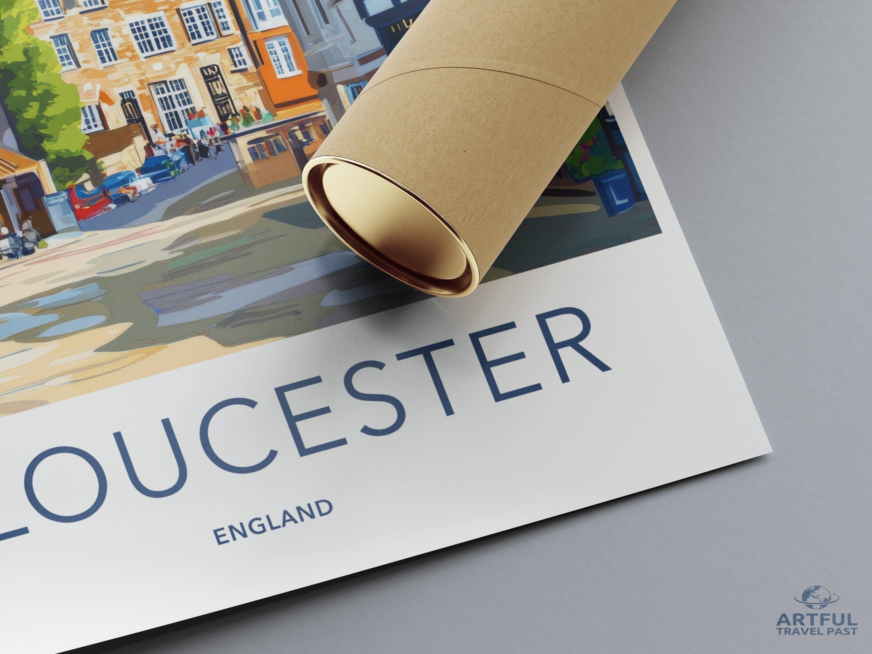 Gloucester Poster | England Wall Art | UK Decor