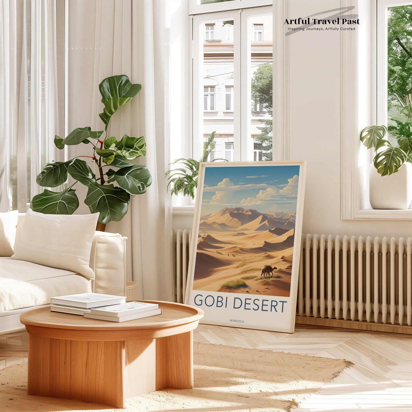 Gobi Desert Poster | Mongolia Wall Art | Asia Decor