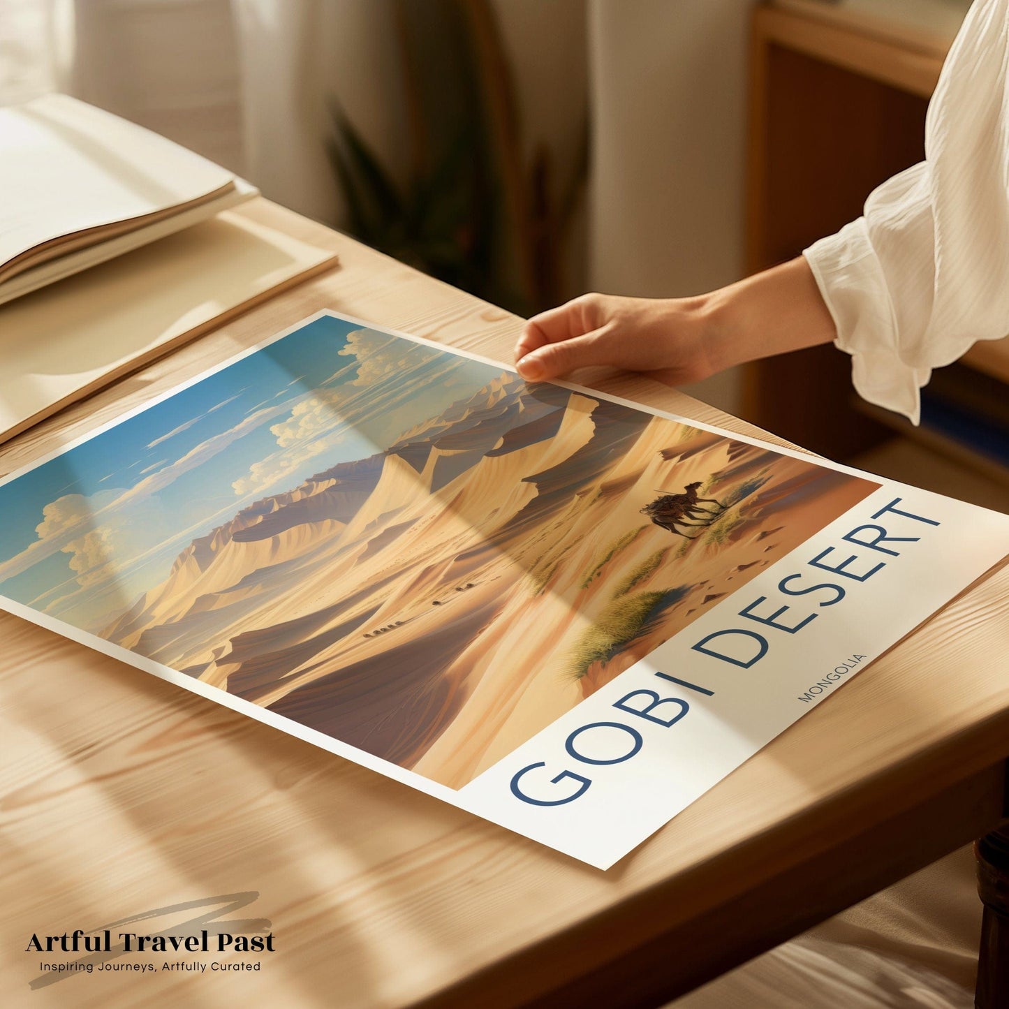Gobi Desert Poster | Mongolia Wall Art | Asia Decor