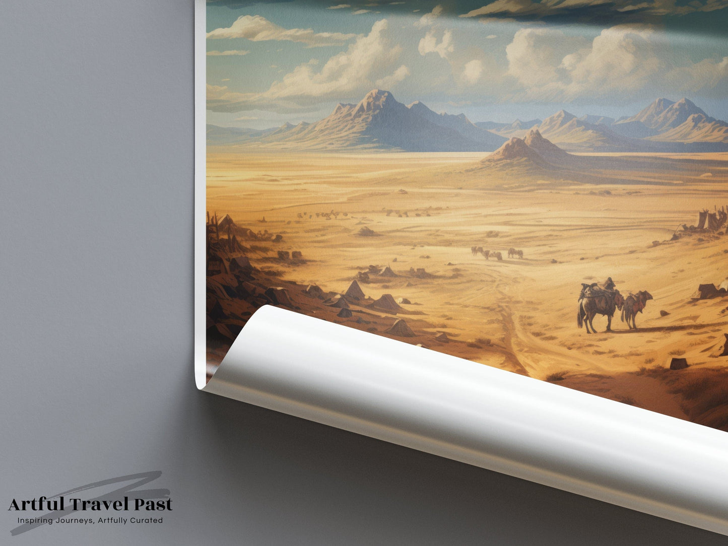 Gobi Desert Poster | Mongolia Wall Art | Asia Decor
