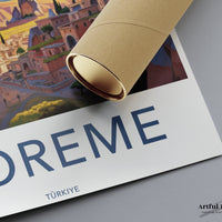 Göreme Poster | Cappadocia Wall Art | Turkey Decor