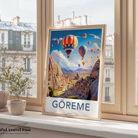Göreme Poster | Cappadocia Wall Art | Turkey Decor