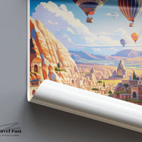 Göreme Poster | Cappadocia Wall Art | Turkey Decor