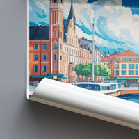 Göteborg Poster | Sweden Wall Art | Scandinavia Decor
