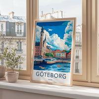 Göteborg Poster | Sweden Wall Art | Scandinavia Decor