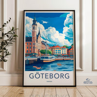 Göteborg Poster | Sweden Wall Art | Scandinavia Decor
