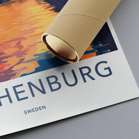 Gothenburg Poster | Sweden Wall Art | Scandinavia Decor