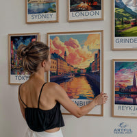 Gothenburg Poster | Sweden Wall Art | Scandinavia Decor