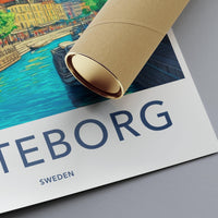 Gothenburg Poster | Sweden Wall Art | Scandinavia Decor