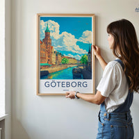 Gothenburg Poster | Sweden Wall Art | Scandinavia Decor