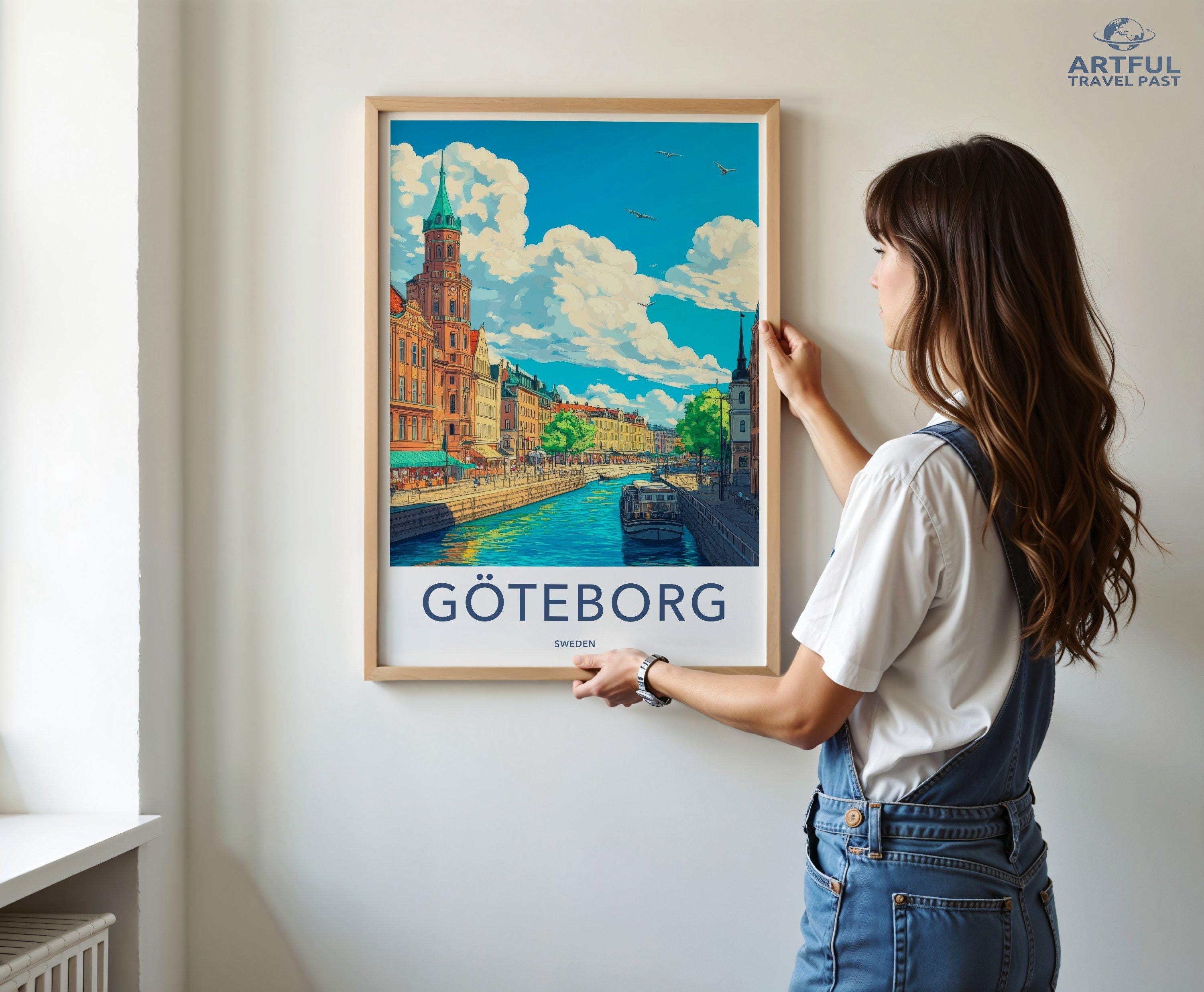 Gothenburg Poster | Sweden Wall Art | Scandinavia Decor