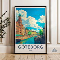 Gothenburg Poster | Sweden Wall Art | Scandinavia Decor