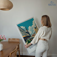 Gothenburg Poster | Sweden Wall Art | Scandinavia Decor