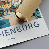 Gothenburg Poster | Sweden Wall Art | Scandinavia Decor