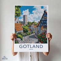 Gotland Poster | Sweden Wall Art | Scandinavia Decor