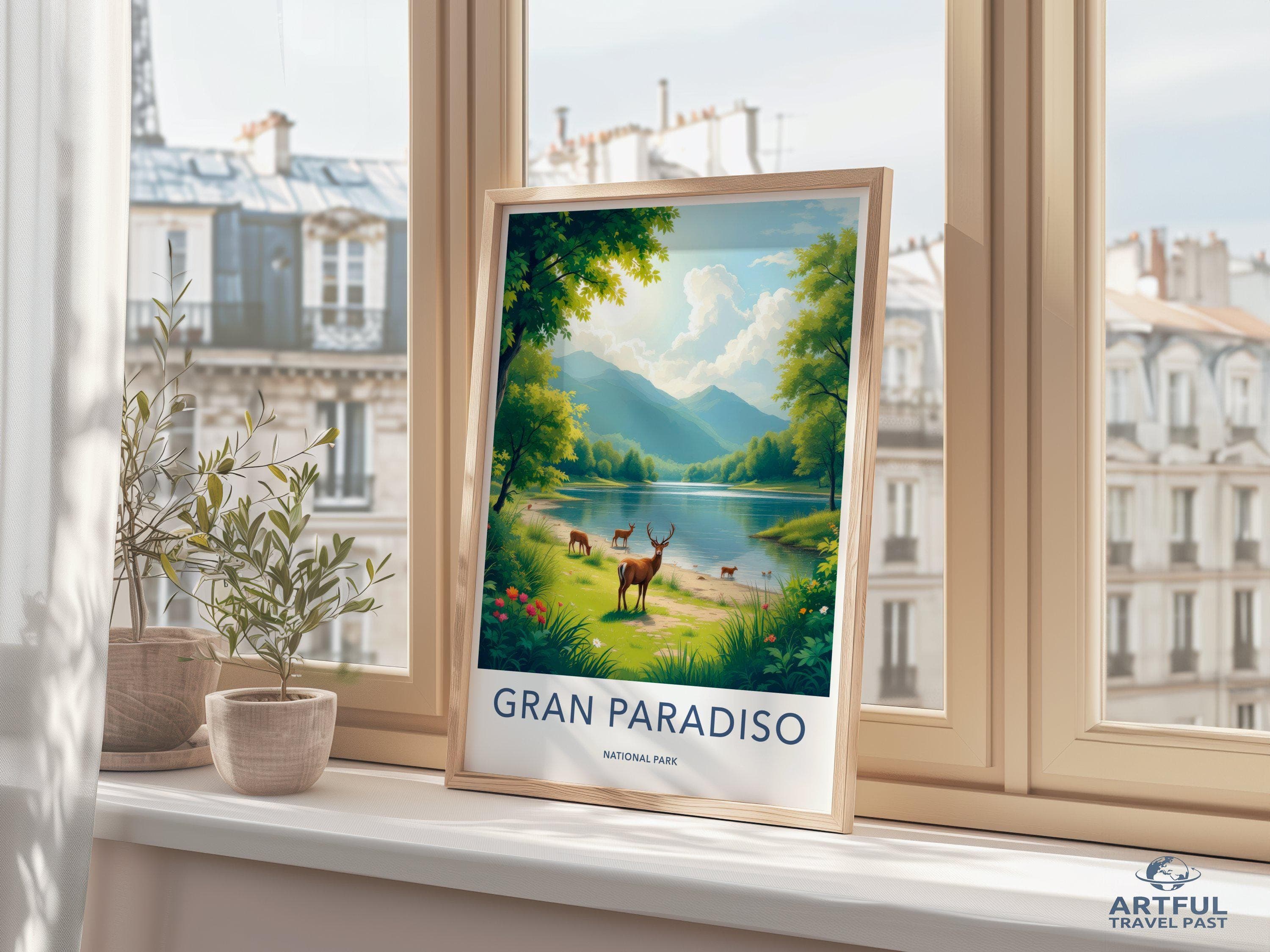 Gran Paradiso National Park Poster | Italy Wall Art