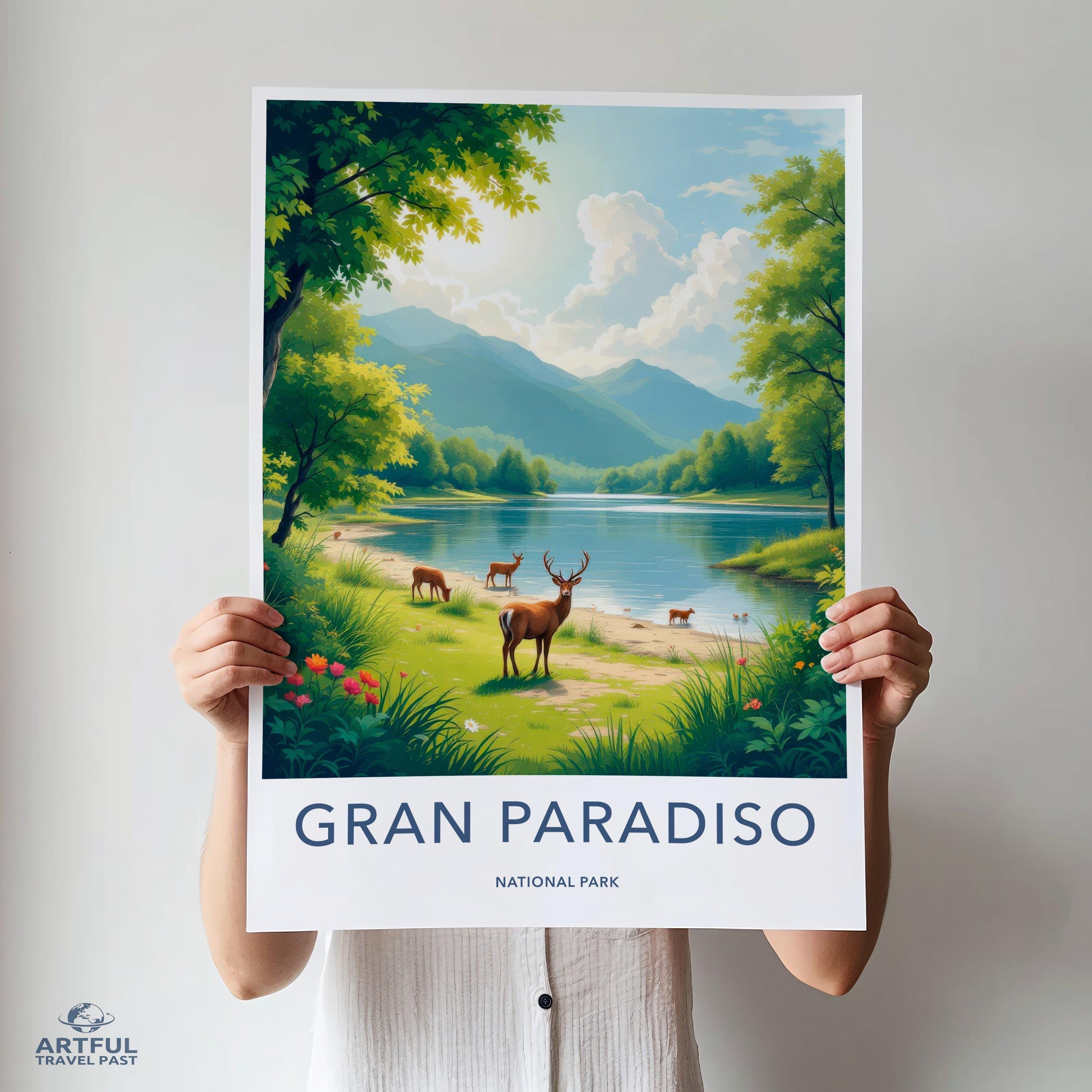 Gran Paradiso National Park Poster | Italy Wall Art