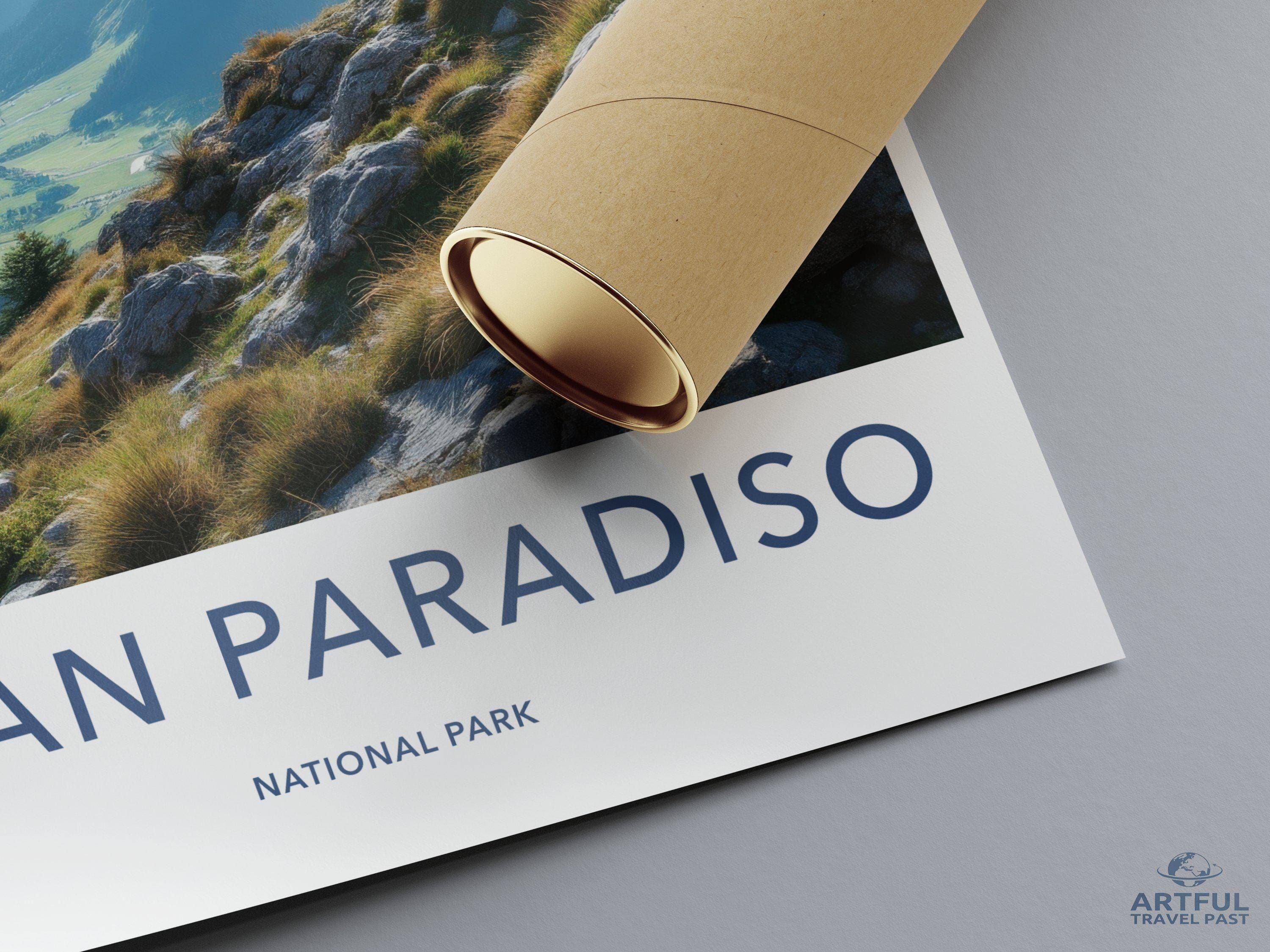 Gran Paradiso National Park Poster | Italy Wall Art