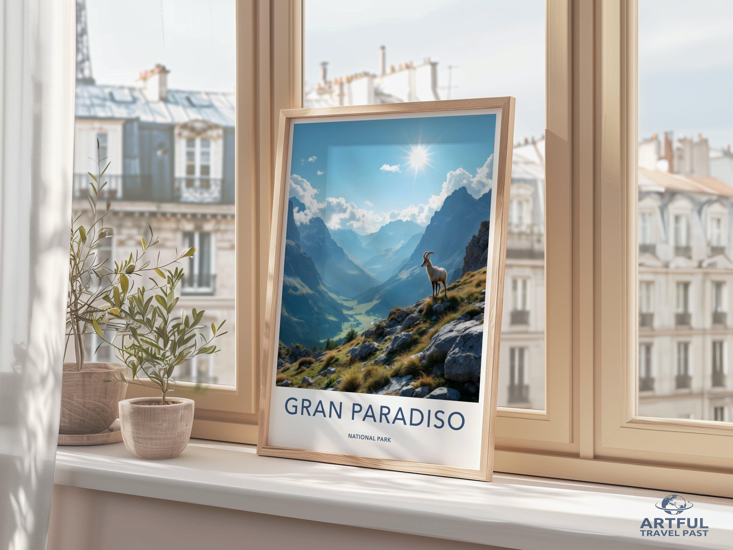 Gran Paradiso National Park Poster | Italy Wall Art