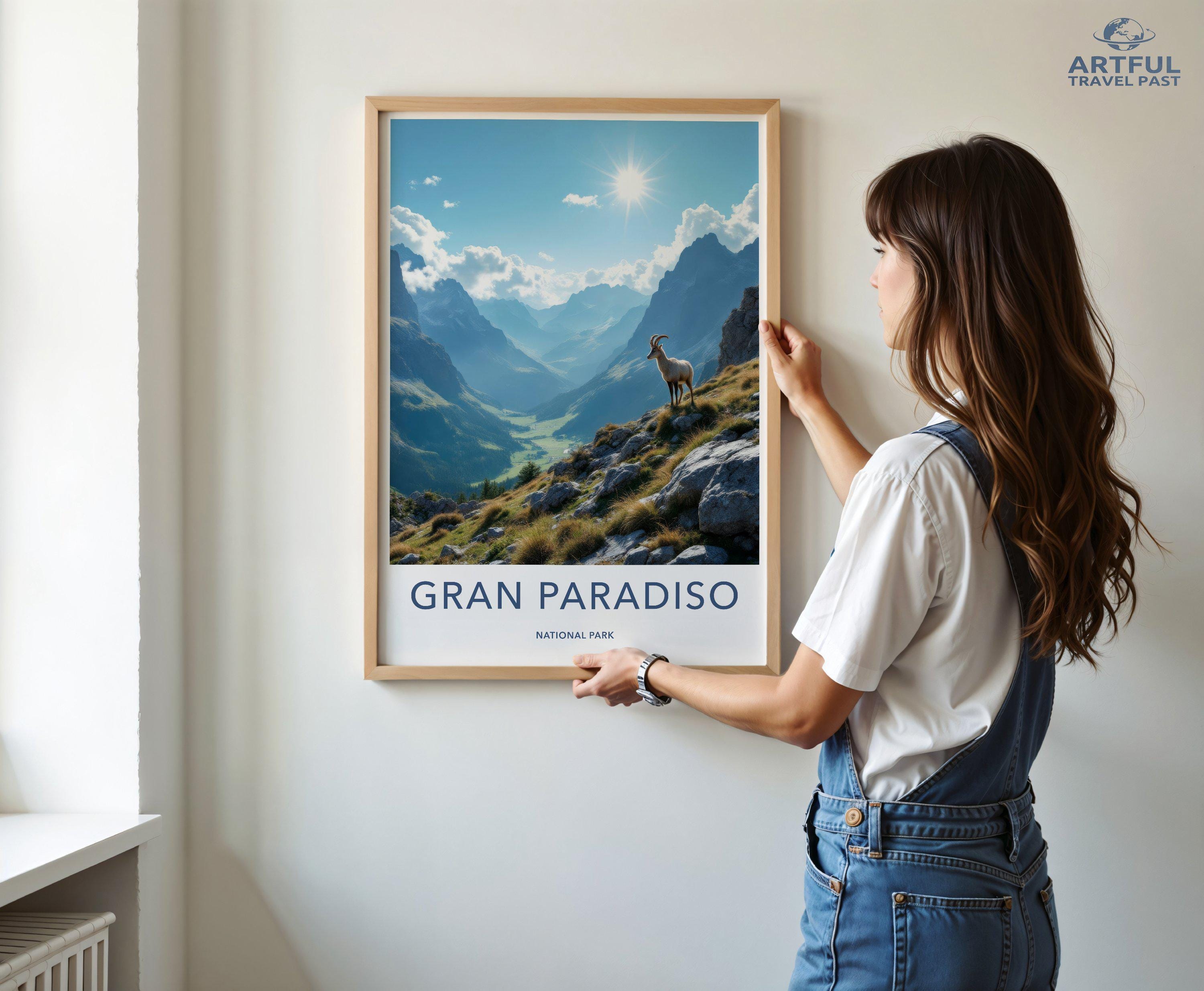 Gran Paradiso National Park Poster | Italy Wall Art