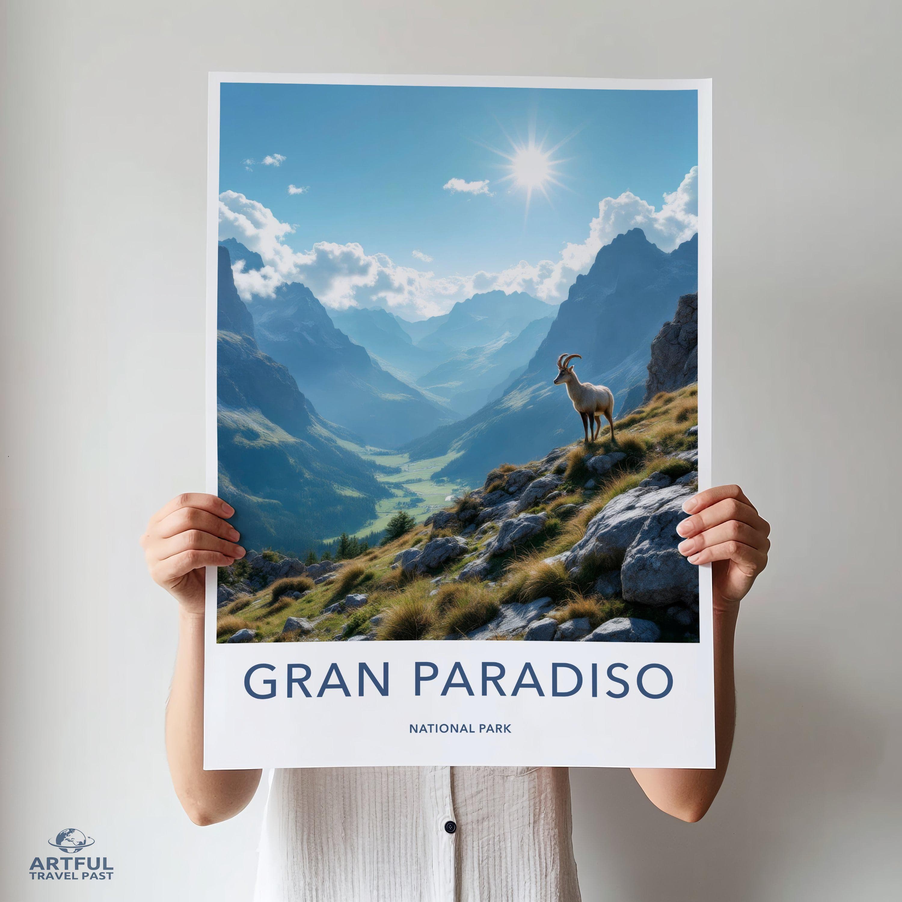 Gran Paradiso National Park Poster | Italy Wall Art