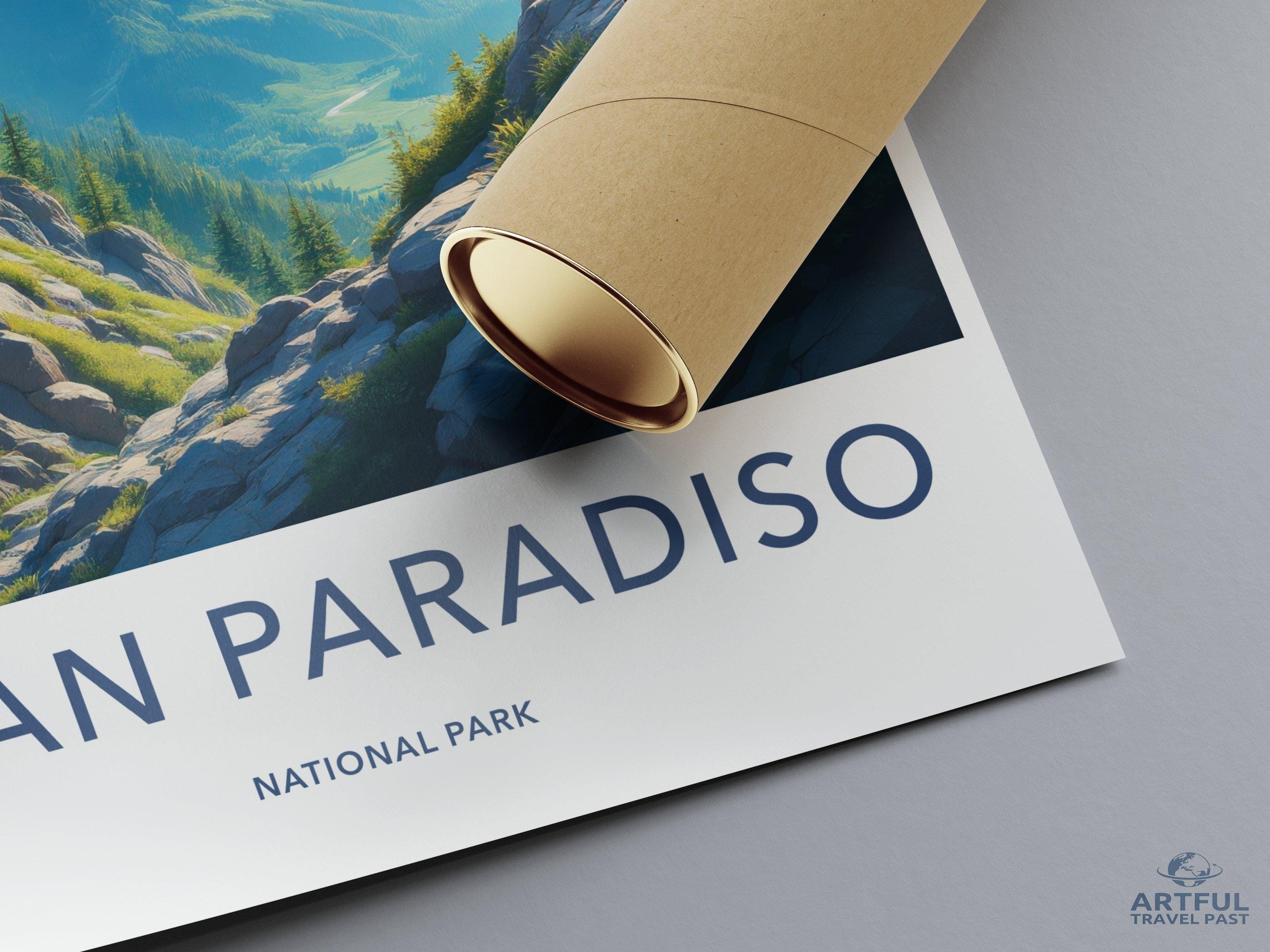 Gran Paradiso National Park Poster | Italy Wall Art