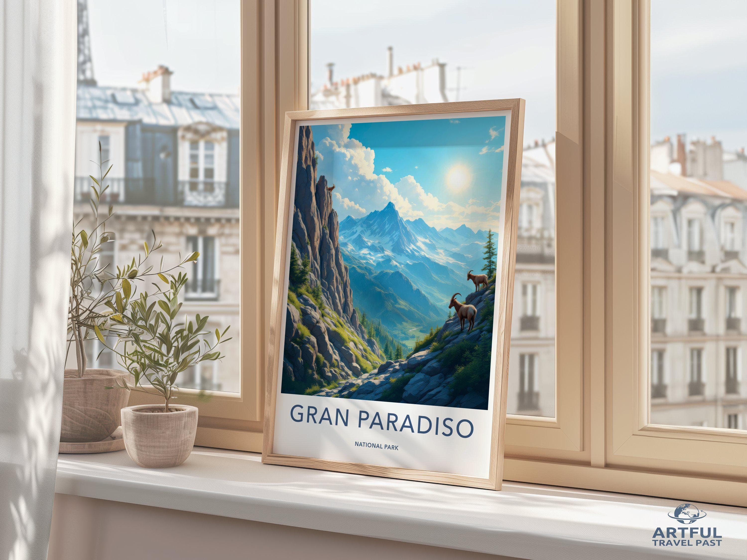 Gran Paradiso National Park Poster | Italy Wall Art