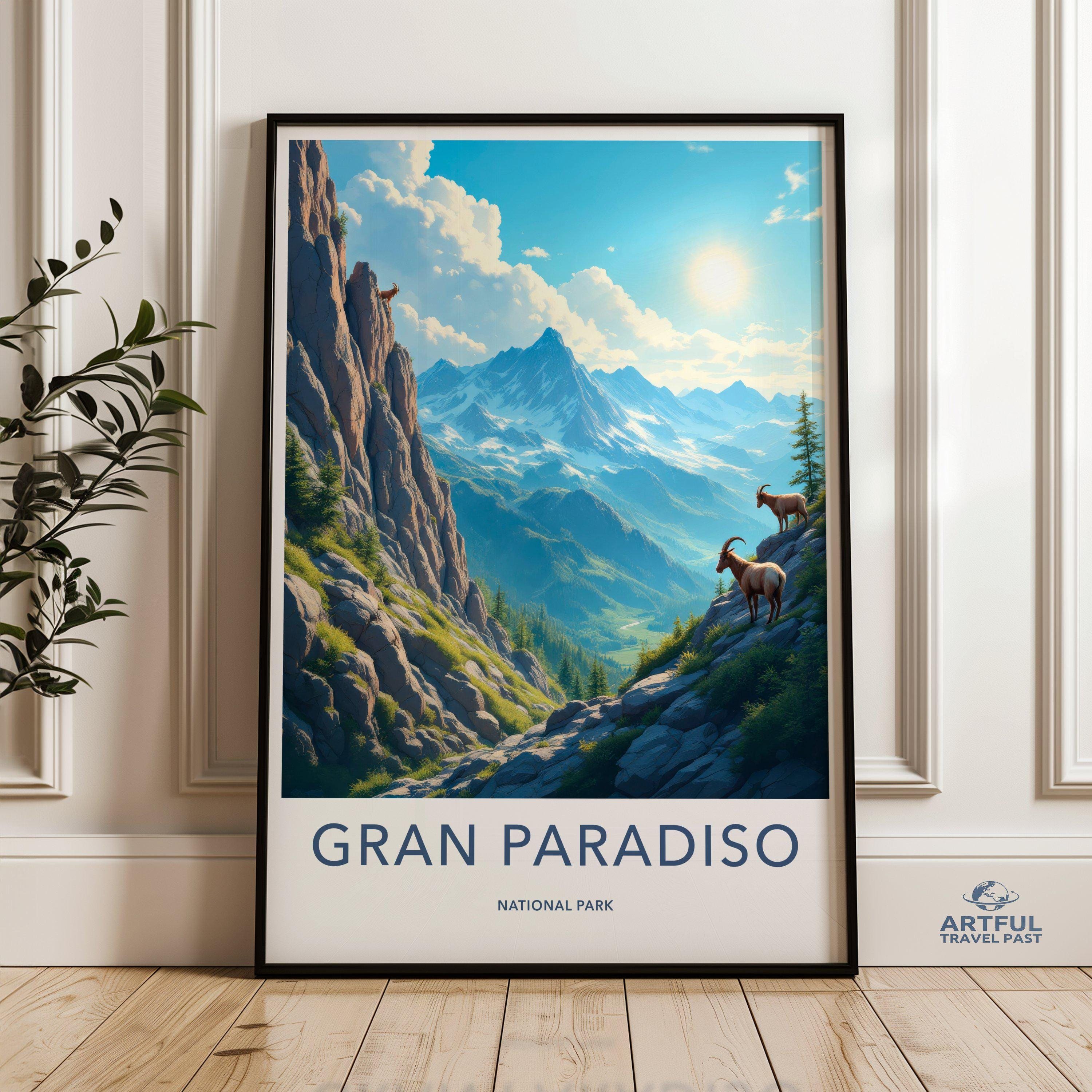 Gran Paradiso National Park Poster | Italy Wall Art