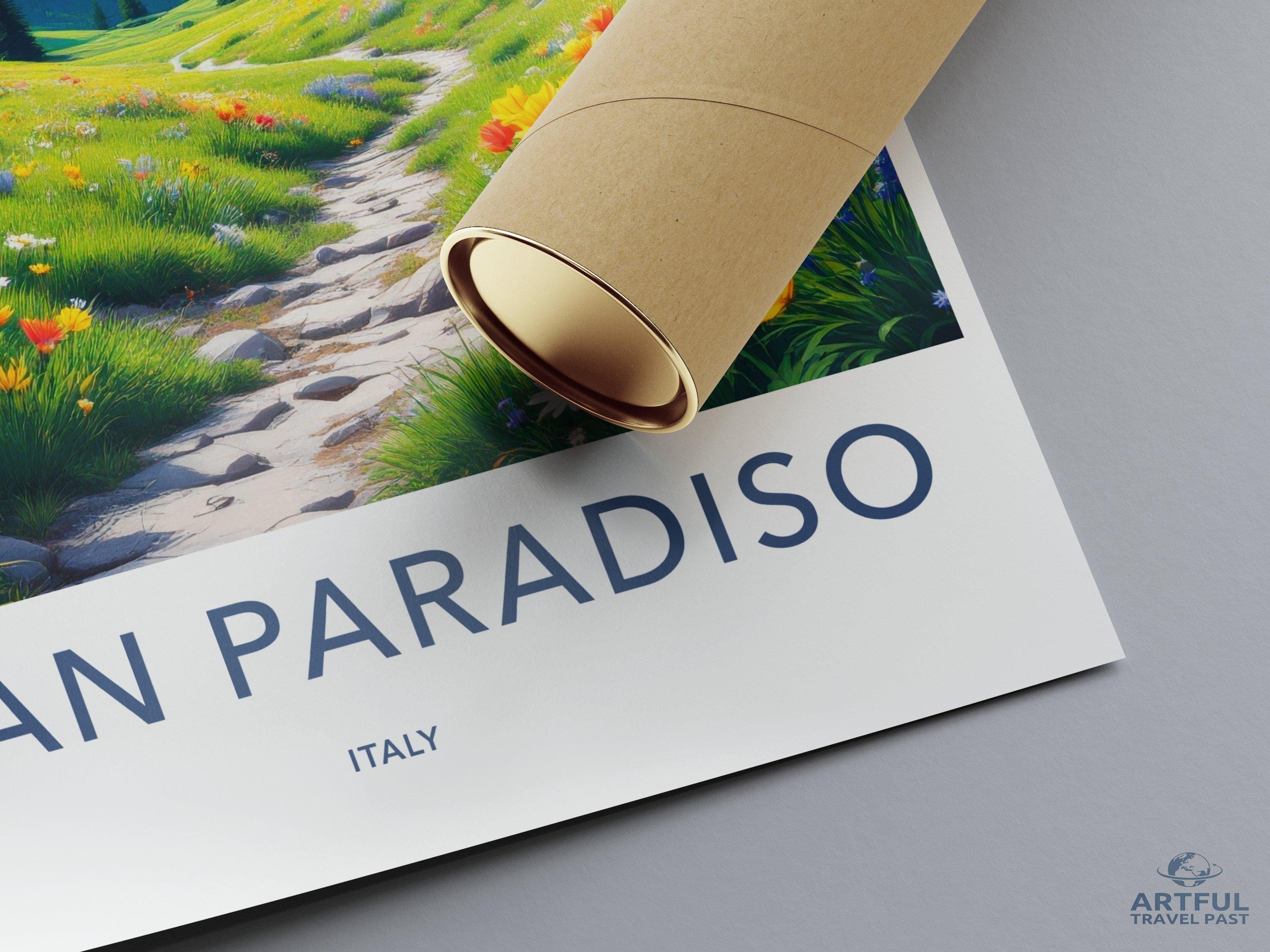 Gran Paradiso National Park Poster | Italy Wall Art