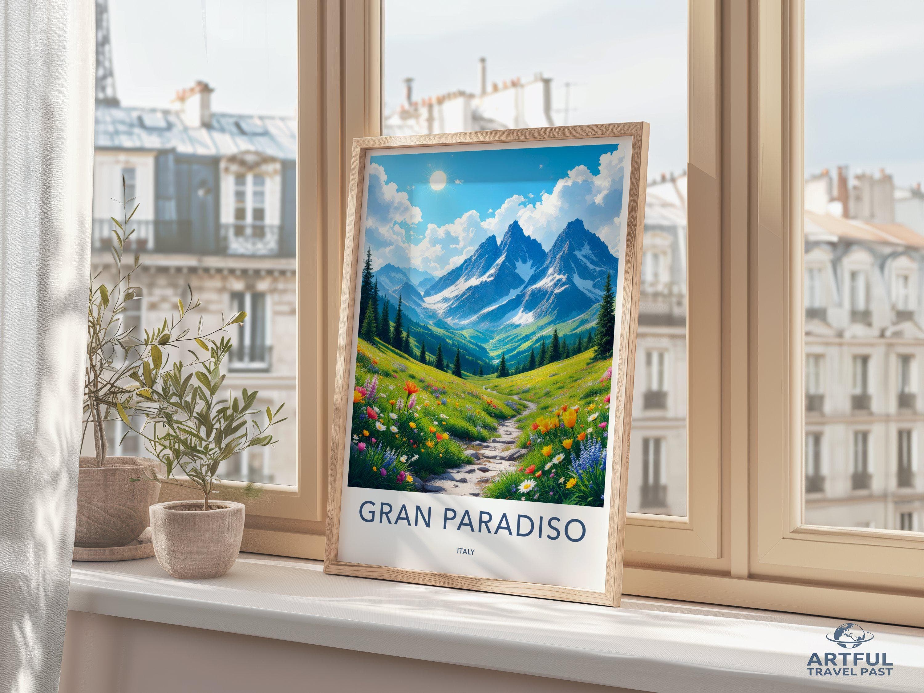 Gran Paradiso National Park Poster | Italy Wall Art