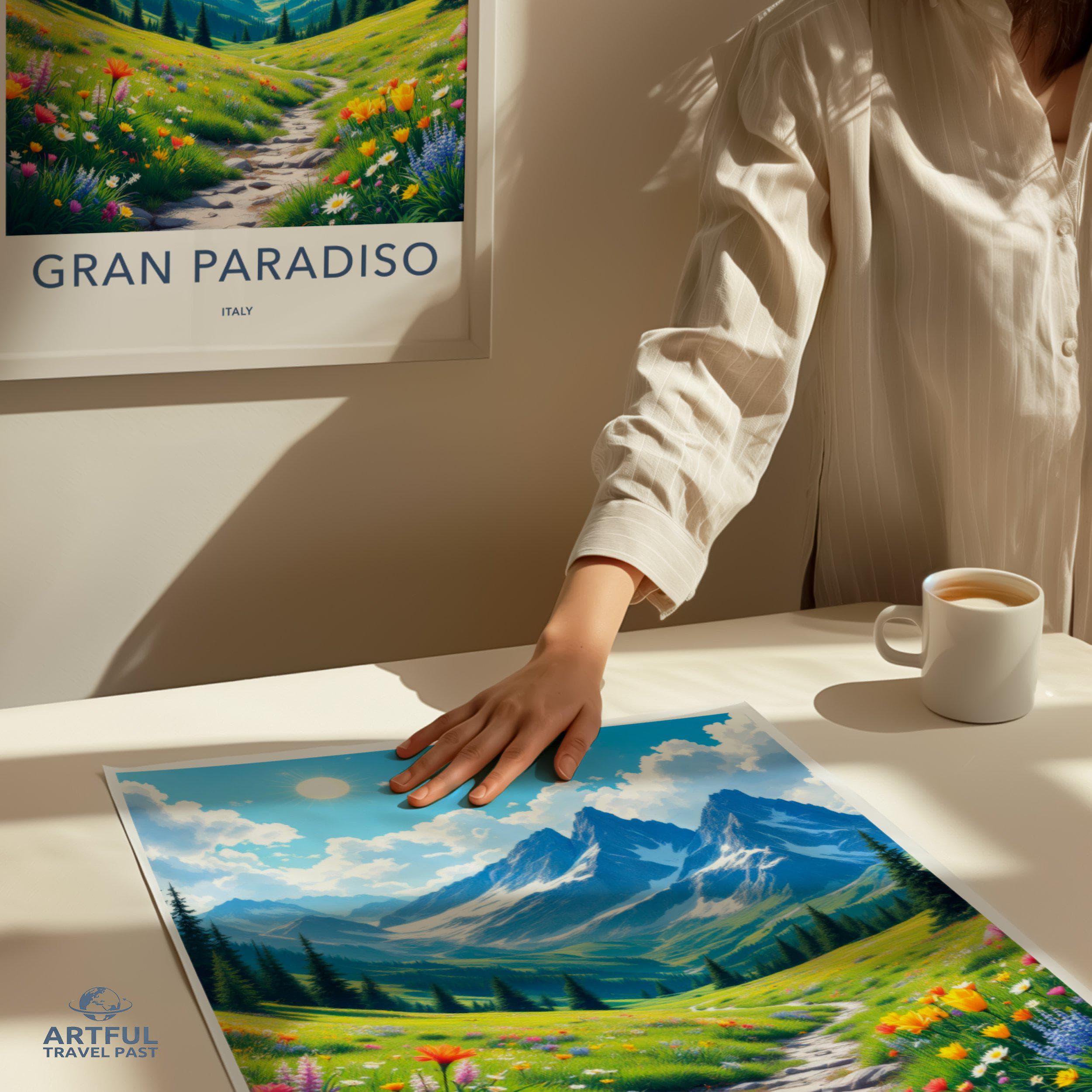 Gran Paradiso National Park Poster | Italy Wall Art