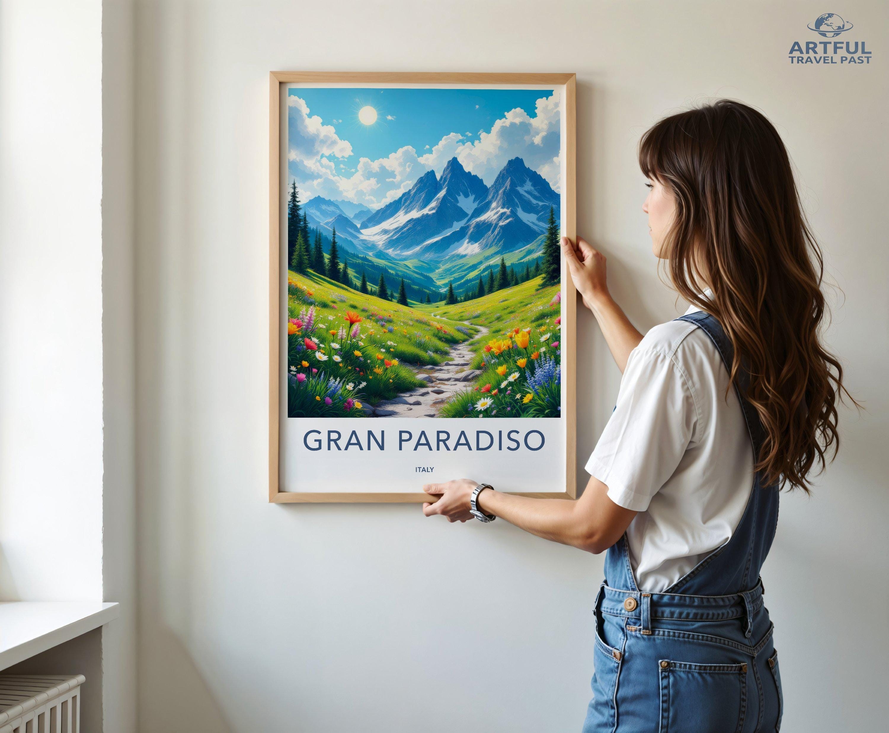 Gran Paradiso National Park Poster | Italy Wall Art