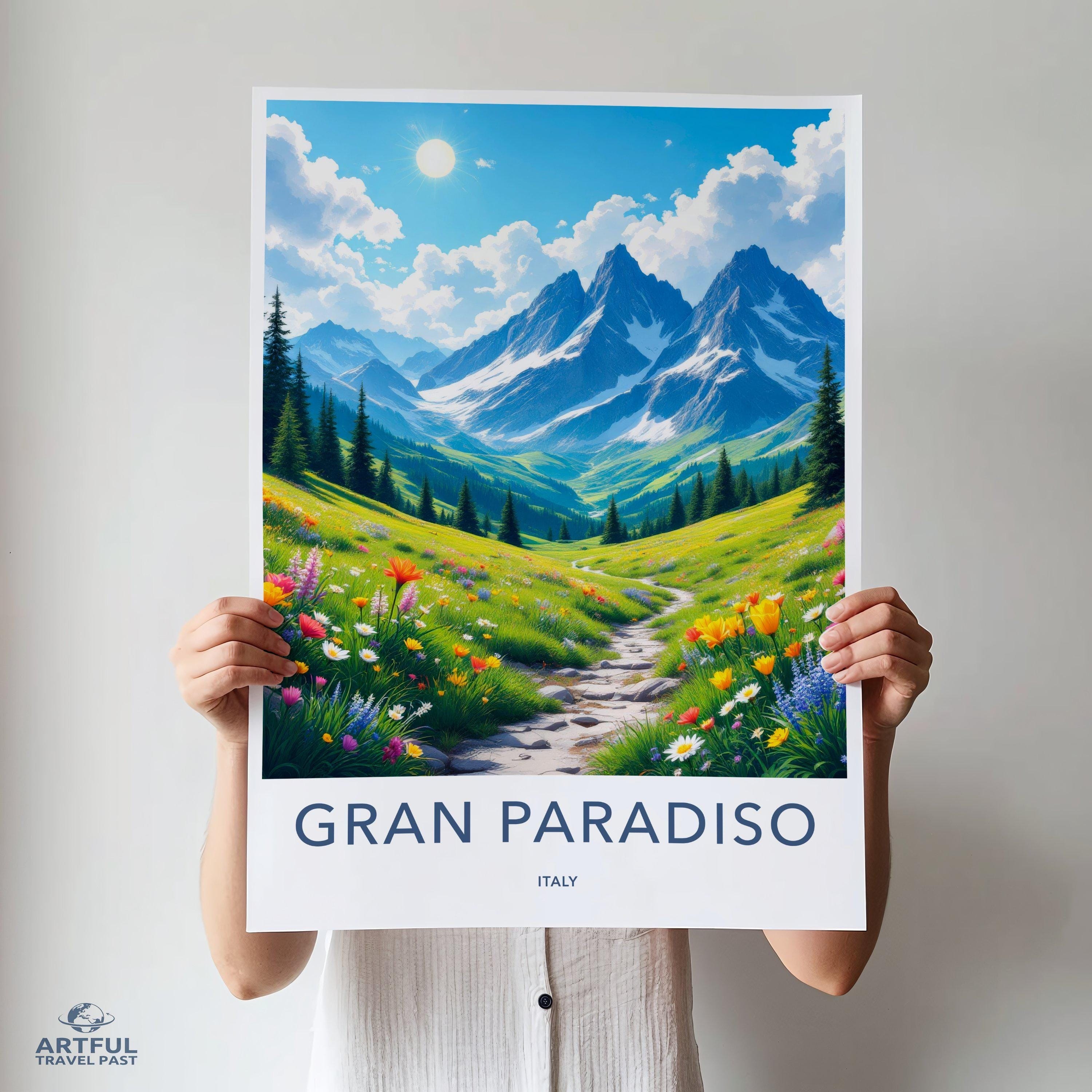 Gran Paradiso National Park Poster | Italy Wall Art