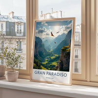 Gran Paradiso National Park Poster | Italy Wall Art