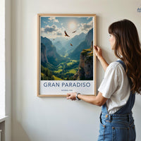 Gran Paradiso National Park Poster | Italy Wall Art