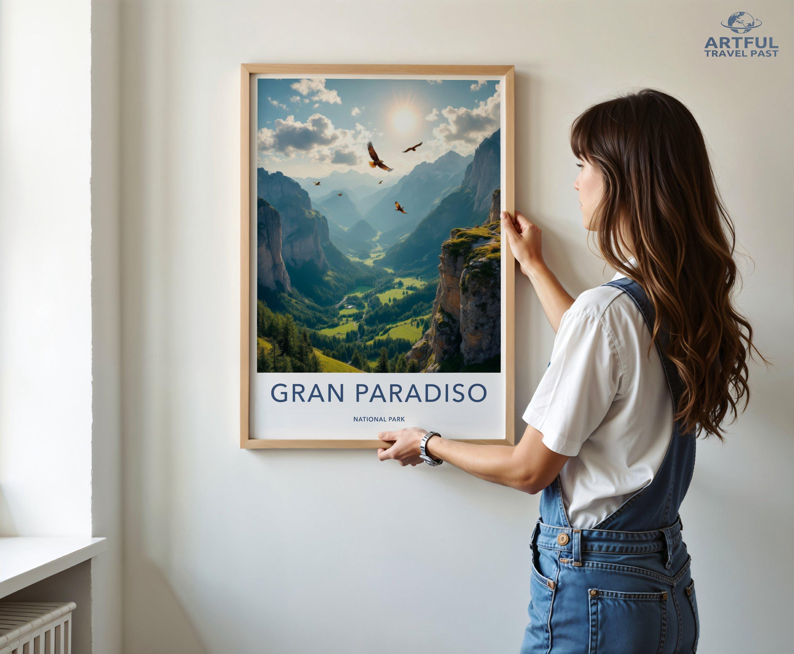 Gran Paradiso National Park Poster | Italy Wall Art