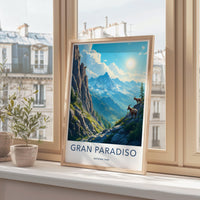 Gran Paradiso Poster - Italy Wall Art