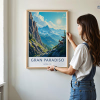 Gran Paradiso Poster - Italy Wall Art